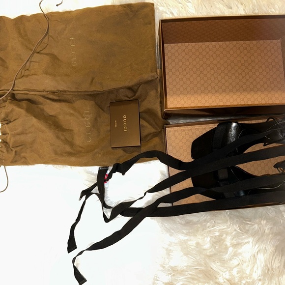 Gucci Black Strappy Heels - Picture 16 of 16